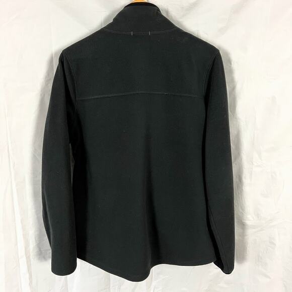 L.L. Bean Full Zip Fleece Jacket Coat Black Women's size Large - Picture 5 of 6